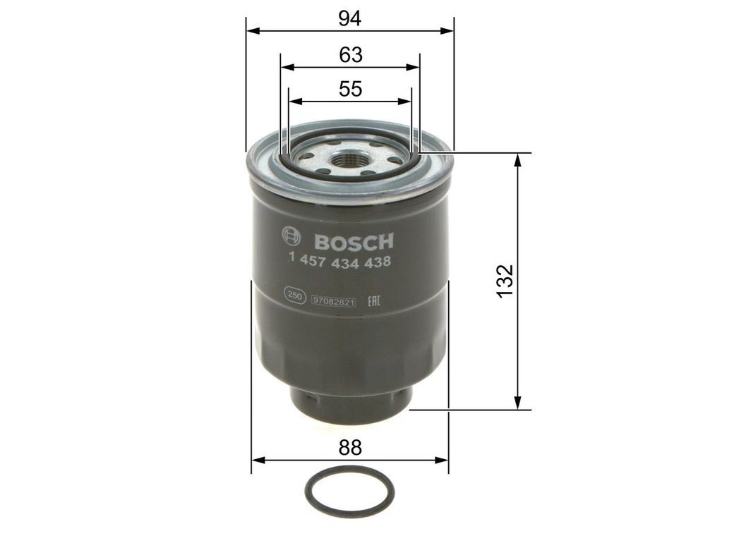 Паливний фільтр BOSCH 1457434438 - zapix