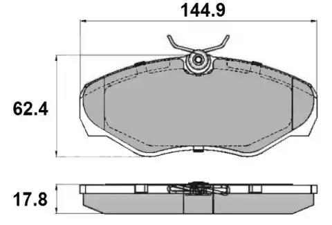 Гальмівні колодки дискові NATIONAL NP2148 - zapix