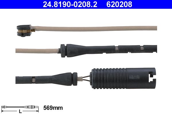 Датчик зносу гальмівних колодок ATE 24819002082 - zapix