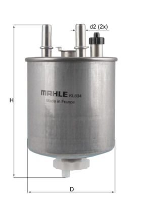 Паливний фільтр MAHLE KL834 - zapix