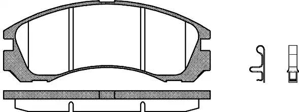 Гальмівні колодки дискові WOKING P254332 - zapix