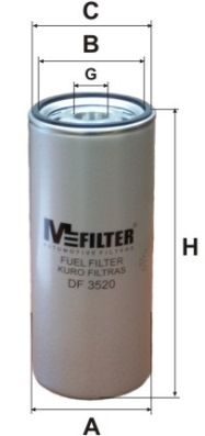 Паливний фільтр MFILTER DF3520 - zapix