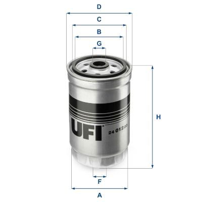 Паливний фільтр UFI 2401200 - zapix