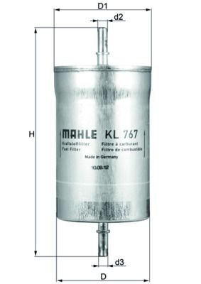 Паливний фільтр MAHLE KL767 - zapix