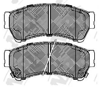 Гальмівні колодки дискові NIBK PN5806 - zapix