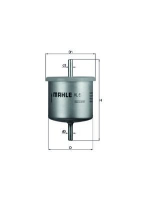Паливний фільтр MAHLE KL61 - zapix