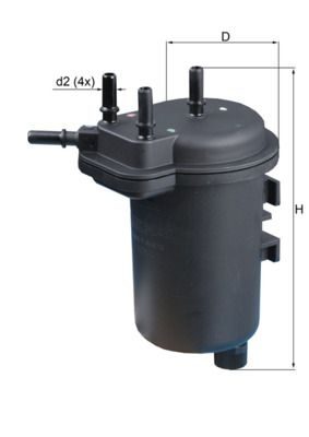 Паливний фільтр MAHLE KL432 - zapix