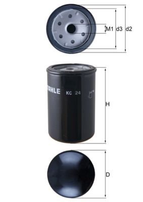 Паливний фільтр MAHLE KC24 - zapix