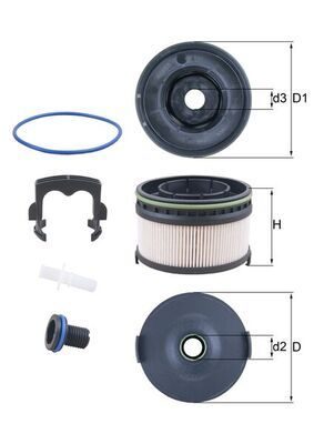 Паливний фільтр MAHLE KX568KIT - zapix