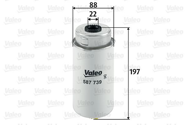 Паливний фільтр VALEO 587739 - zapix