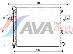 Радіатор охолодження двигуна AVA QUALITY COOLING JEA2064 - zapix