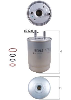 Паливний фільтр MAHLE KL7522D - zapix