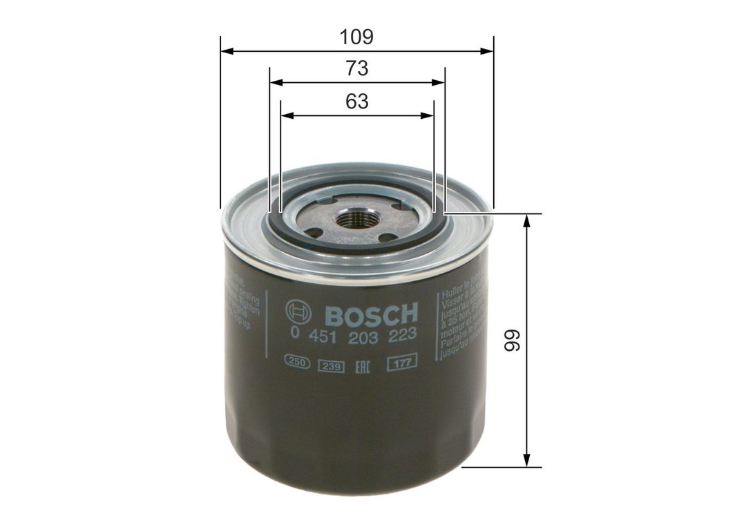 Оливний фільтр BOSCH 0451203223 - zapix
