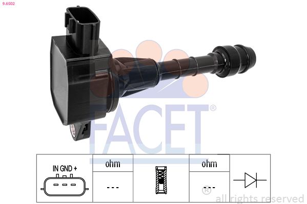 Котушка запалювання FACET 96502 - zapix