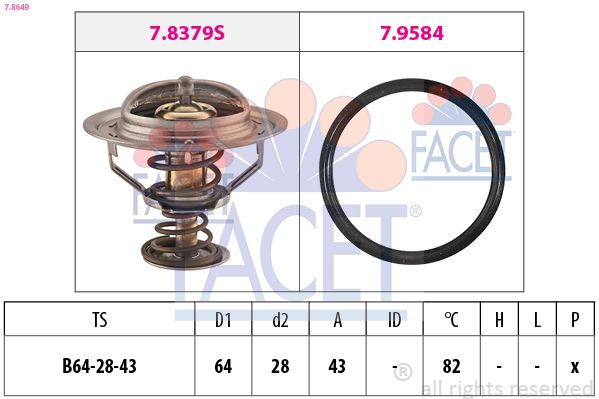 Термостат FACET 78649 - zapix