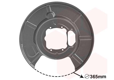 Захист гальмівного диска VAN WEZEL 0655373 - zapix