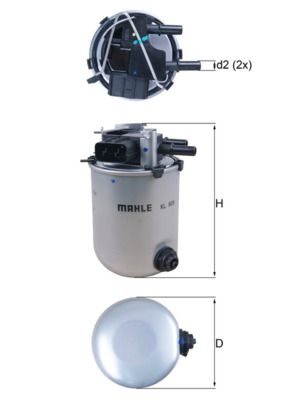 Паливний фільтр MAHLE KL909 - zapix