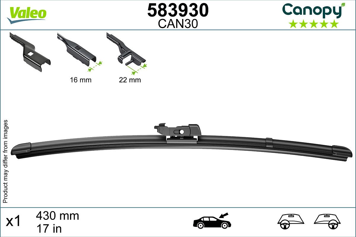 Щітка склоочисника VALEO 583930 - zapix