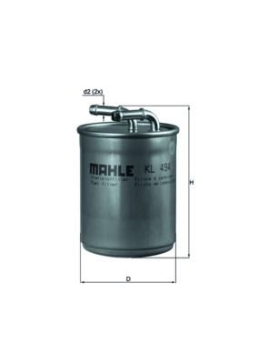 Паливний фільтр MAHLE KL494 - zapix