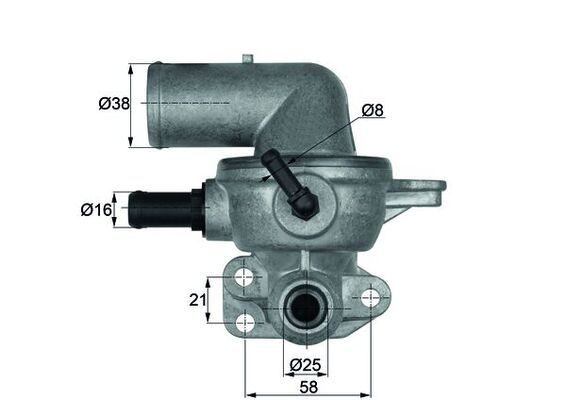 Термостат MAHLE TI13388D - zapix