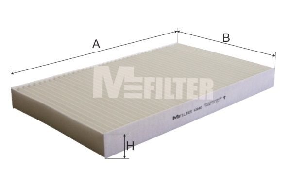 Фільтр салону MFILTER K940 - zapix