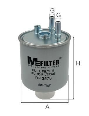 Паливний фільтр MFILTER DF3578 - zapix
