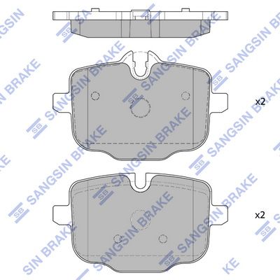 Гальмівні колодки дискові HI-Q SP1793 - zapix