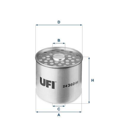 Паливний фільтр UFI 2436000 - zapix