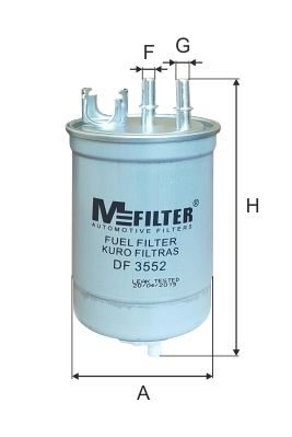 Паливний фільтр MFILTER DF3552 - zapix
