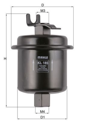 Паливний фільтр MAHLE KL185 - zapix