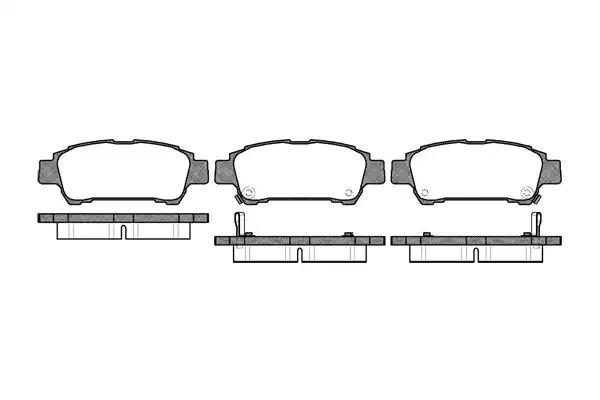 Гальмівні колодки дискові WOKING P920302 - zapix