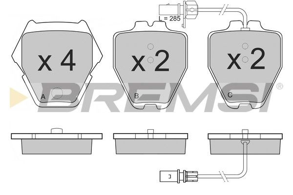 Гальмівні колодки дискові BREMSI BP3151 - zapix