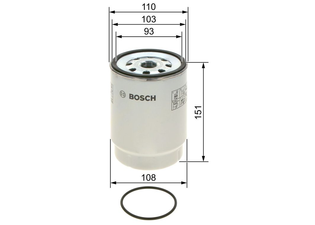 Паливний фільтр BOSCH F026402242 - zapix