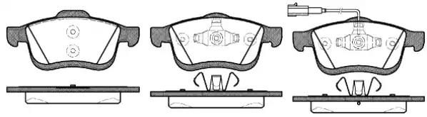 Гальмівні колодки дискові WOKING P1083301 - zapix