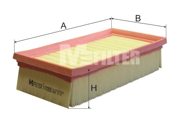 Повітряний фільтр MFILTER K7055 - zapix
