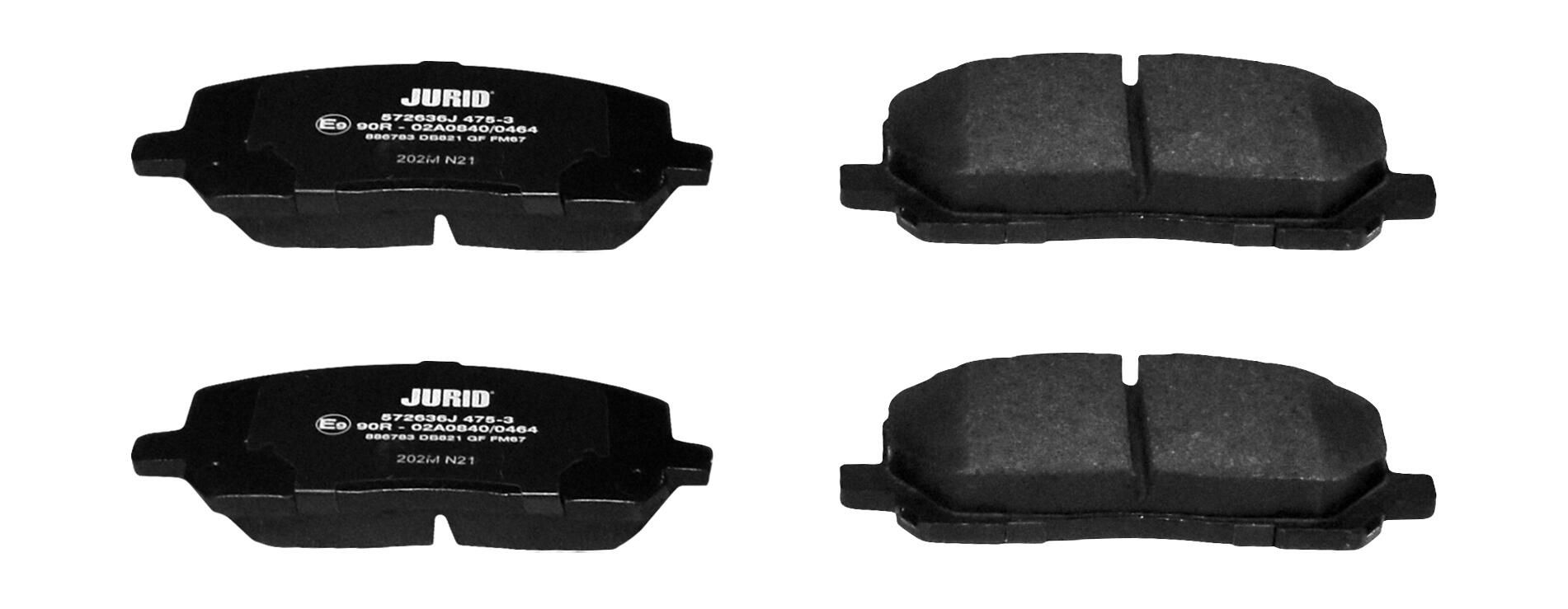Гальмівні колодки дискові JURID 572636J - zapix