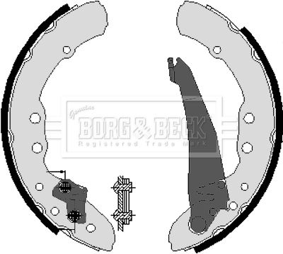 Гальмівні колодки ручника (барабанні) BORG & BECK BBS6212 - zapix