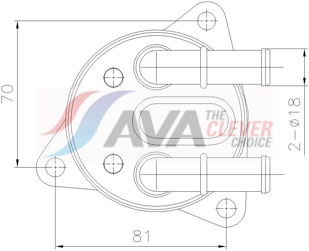 Радіатор коробки передач AVA QUALITY COOLING VO3311 - zapix