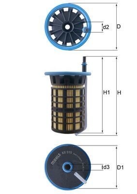 Паливний фільтр MAHLE KX515 - zapix