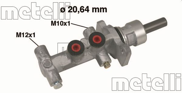 Головний гальмівний циліндр METELLI 050553 - zapix