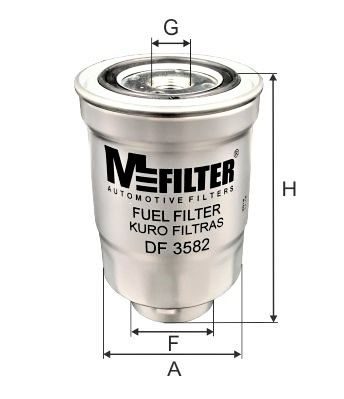 Паливний фільтр MFILTER DF3582 - zapix