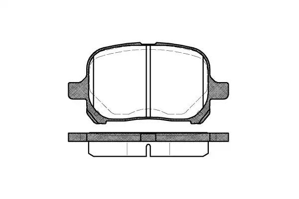 Гальмівні колодки дискові WOKING P721300 - zapix