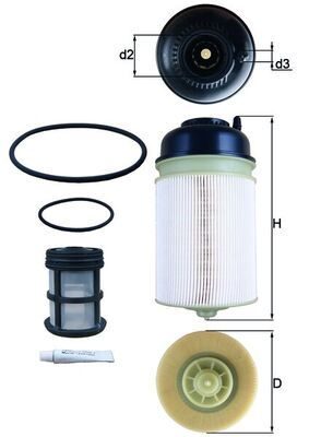Паливний фільтр MAHLE KX400KIT - zapix