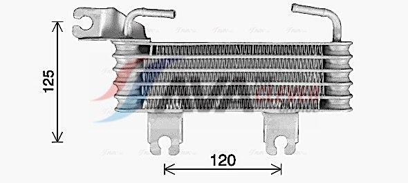 Оливний радіатор двигуна AVA QUALITY COOLING HY3500 - zapix