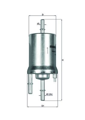 Паливний фільтр MAHLE KL1561 - zapix
