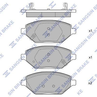 Гальмівні колодки дискові HI-Q SP4278 - zapix