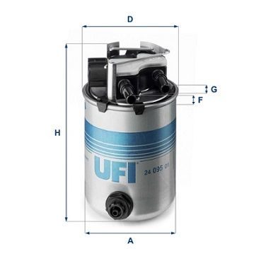 Паливний фільтр UFI 2409501 - zapix