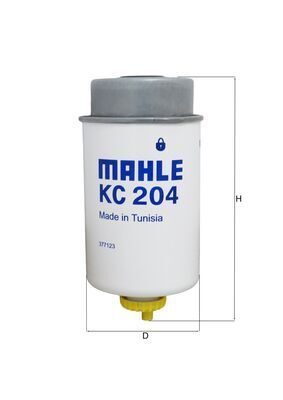 Паливний фільтр MAHLE KC204 - zapix