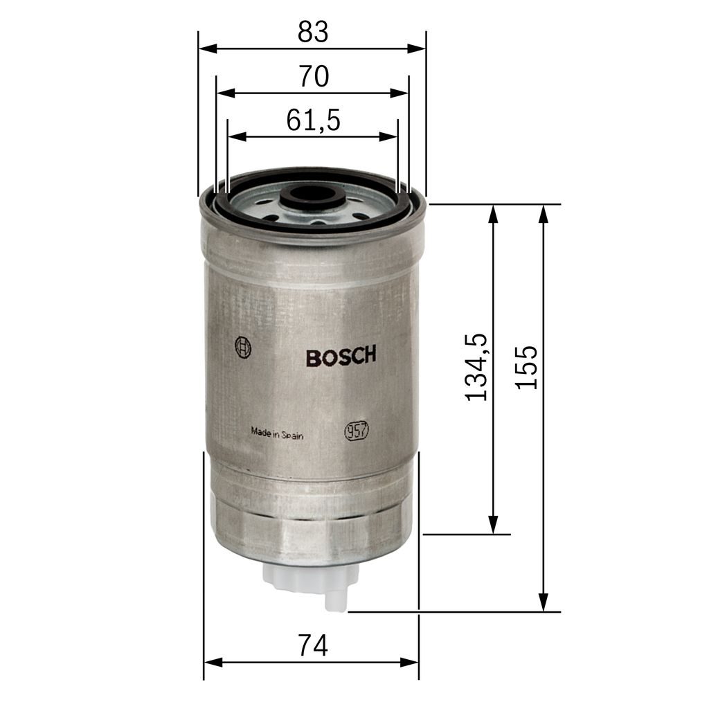 Паливний фільтр BOSCH 1457434105 - zapix