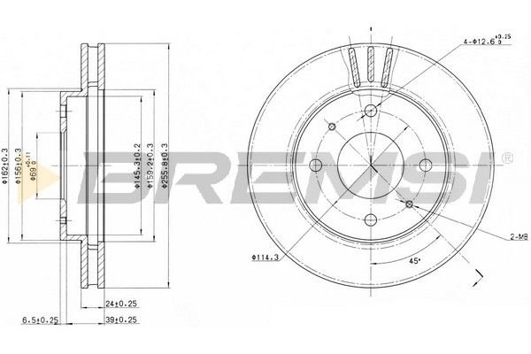 Тормозной диск BREMSI CD6885V